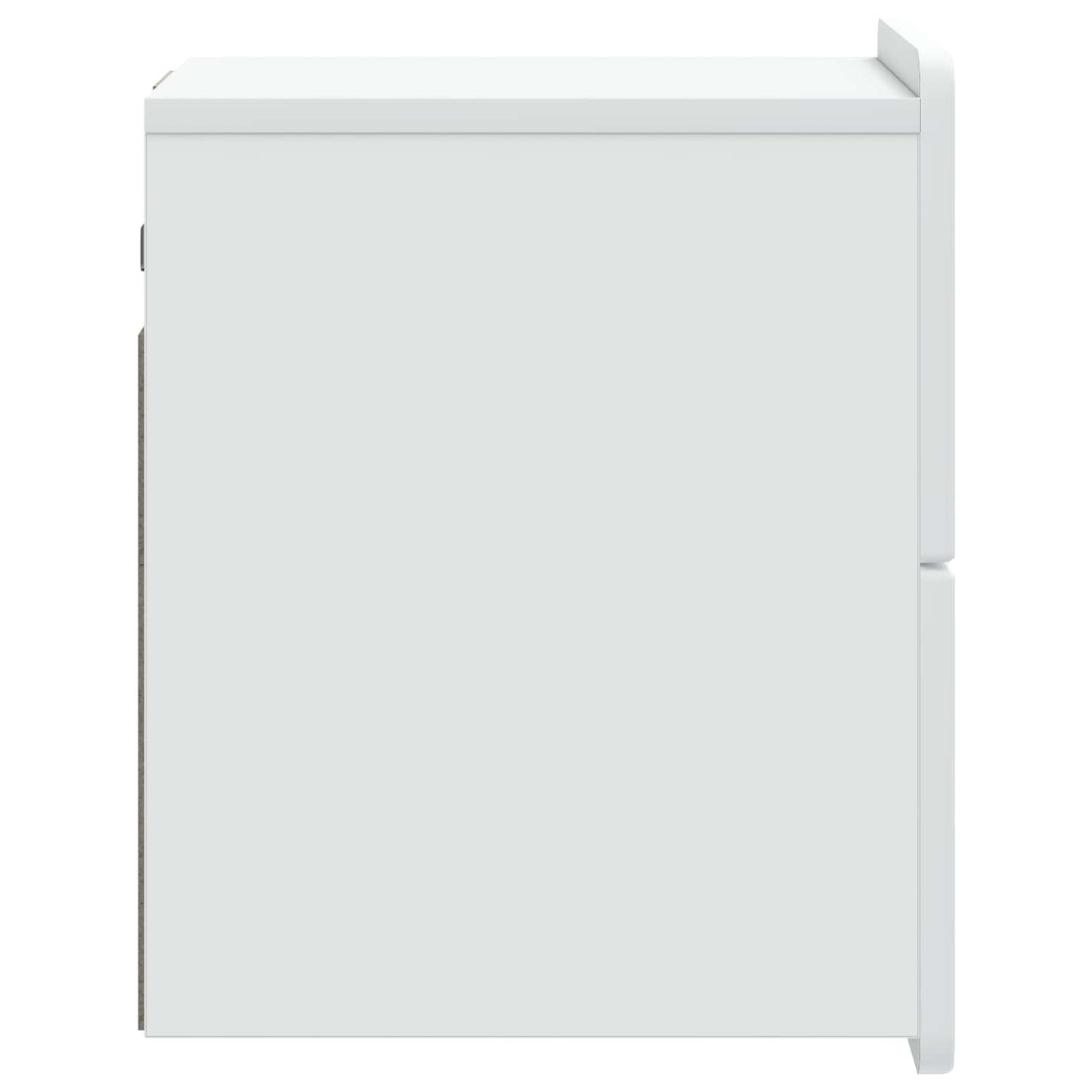 Wandbeugel Bedkast 2 pcs Wit 33 x 34,5 x 43 cm Bewerkt hout
