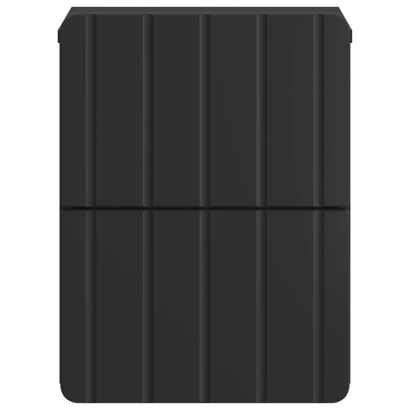 Wandbeugel Bedkast Zwart 33 x 34,5 x 43 cm Bewerkt hout