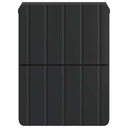 Wandbeugel Bedkast Zwart 33 x 34,5 x 43 cm Bewerkt hout