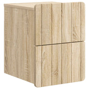 Wandkast 33x34,5x43 cm bewerkt hout sonoma eiken