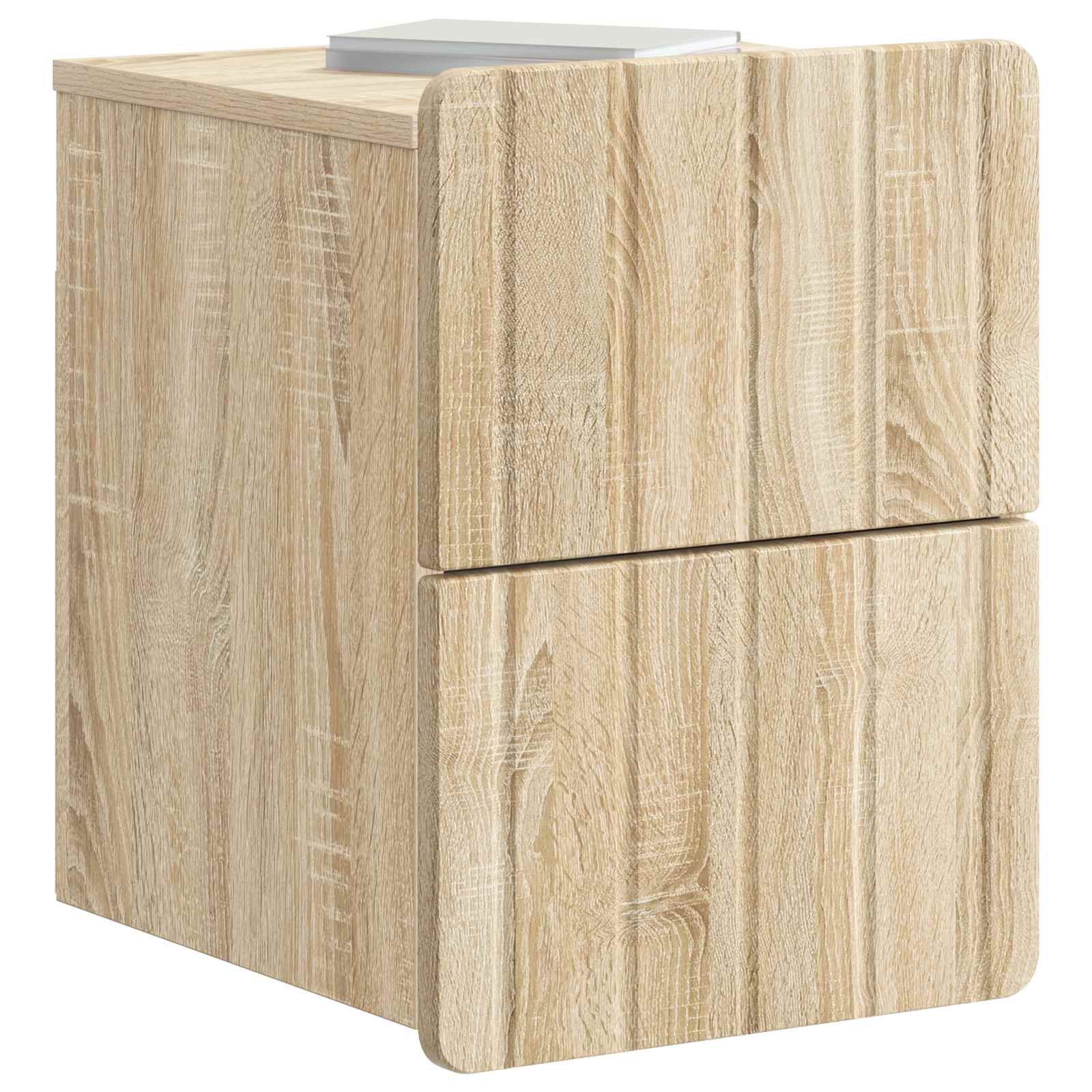 Wandbeugel Bedkast Sonoma Eiken 33 x 34,5 x 43 cm Bewerkt hout