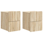 Wall Mount Murphy Bed 2 pcs Sonoma Oak 33 x 34.5 x 43 cm