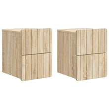 Wandbeugel Bedkast 2 pcs Sonoma Eiken 33 x 34,5 x 43 cm