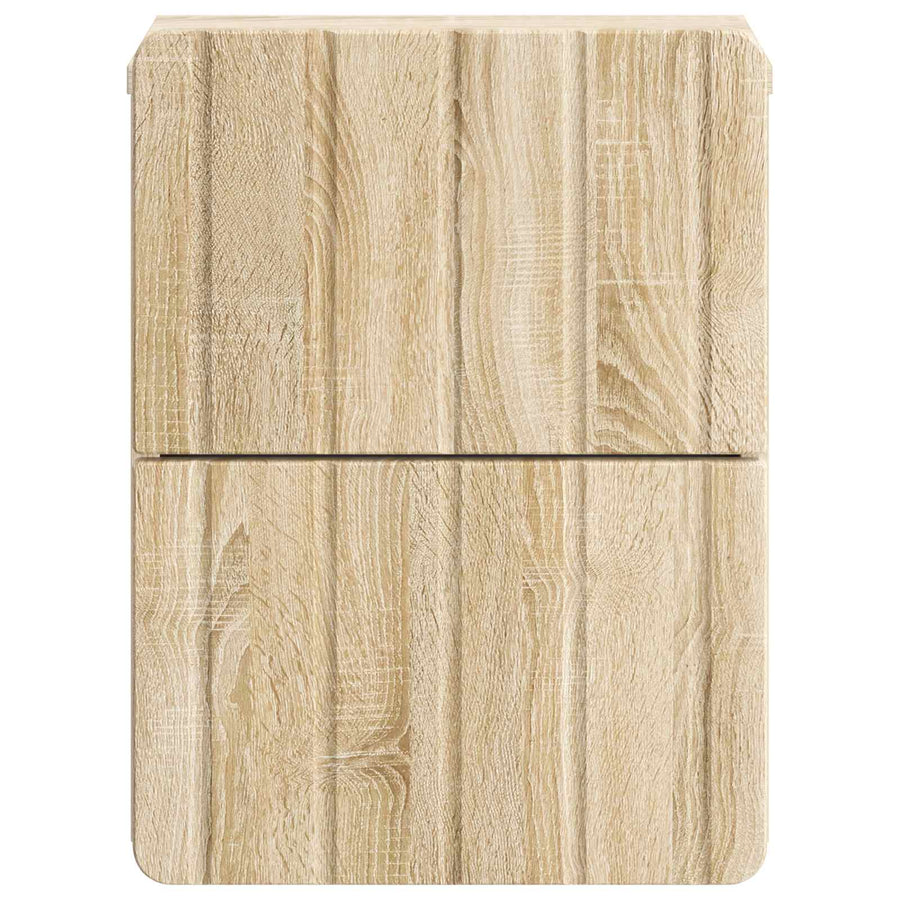 Wandbeugel Bedkast 2 pcs Sonoma Eiken 33 x 34,5 x 43 cm