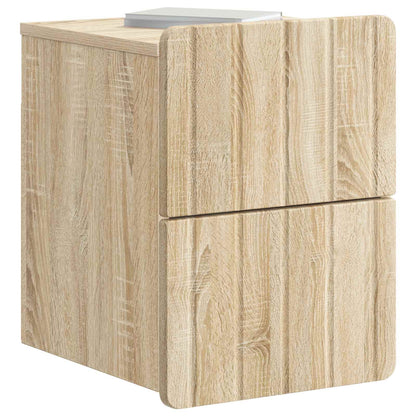 Wandbeugel Bedkast 2 pcs Sonoma Eiken 33 x 34,5 x 43 cm