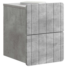 Wandbeugel Bedkast Betongrijs 33 x 34,5 x 43 cm Bewerkt hout