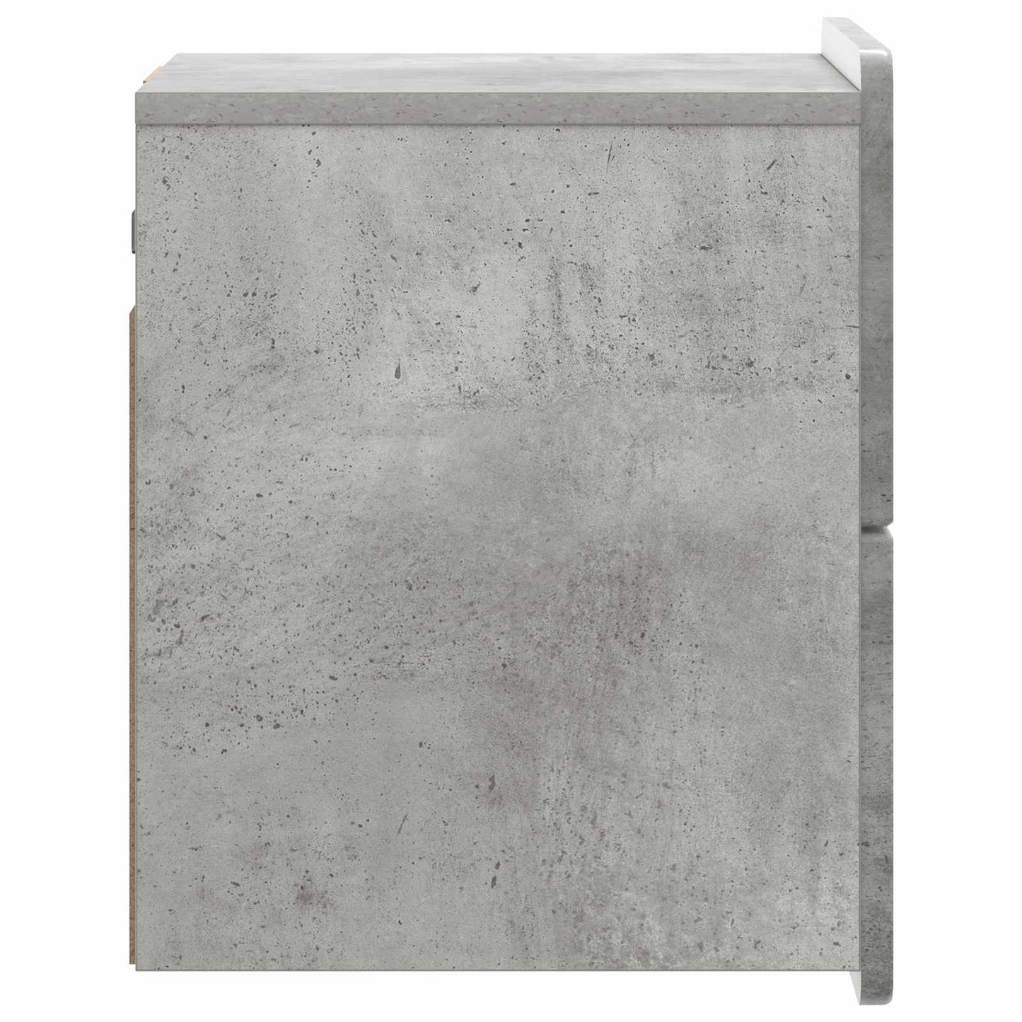 Wandbeugel Bedkast Betongrijs 33 x 34,5 x 43 cm Bewerkt hout