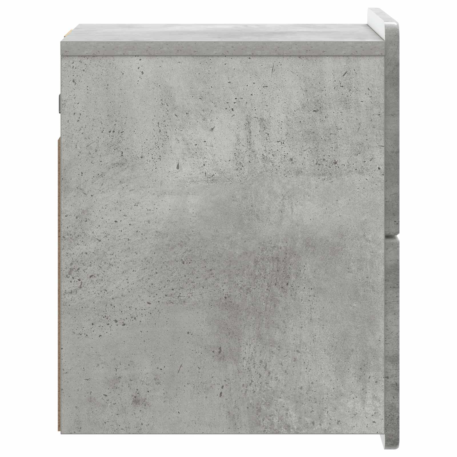 Wandbeugel Bedkast Betongrijs 33 x 34,5 x 43 cm Bewerkt hout