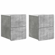 Wandkast 33x34.5x43 cm betongrijs bewerkt hout
