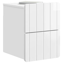 Wandbeugel Bedkast Hoogglans Wit 33 x 34,5 x 43 cm Bewerkt hout