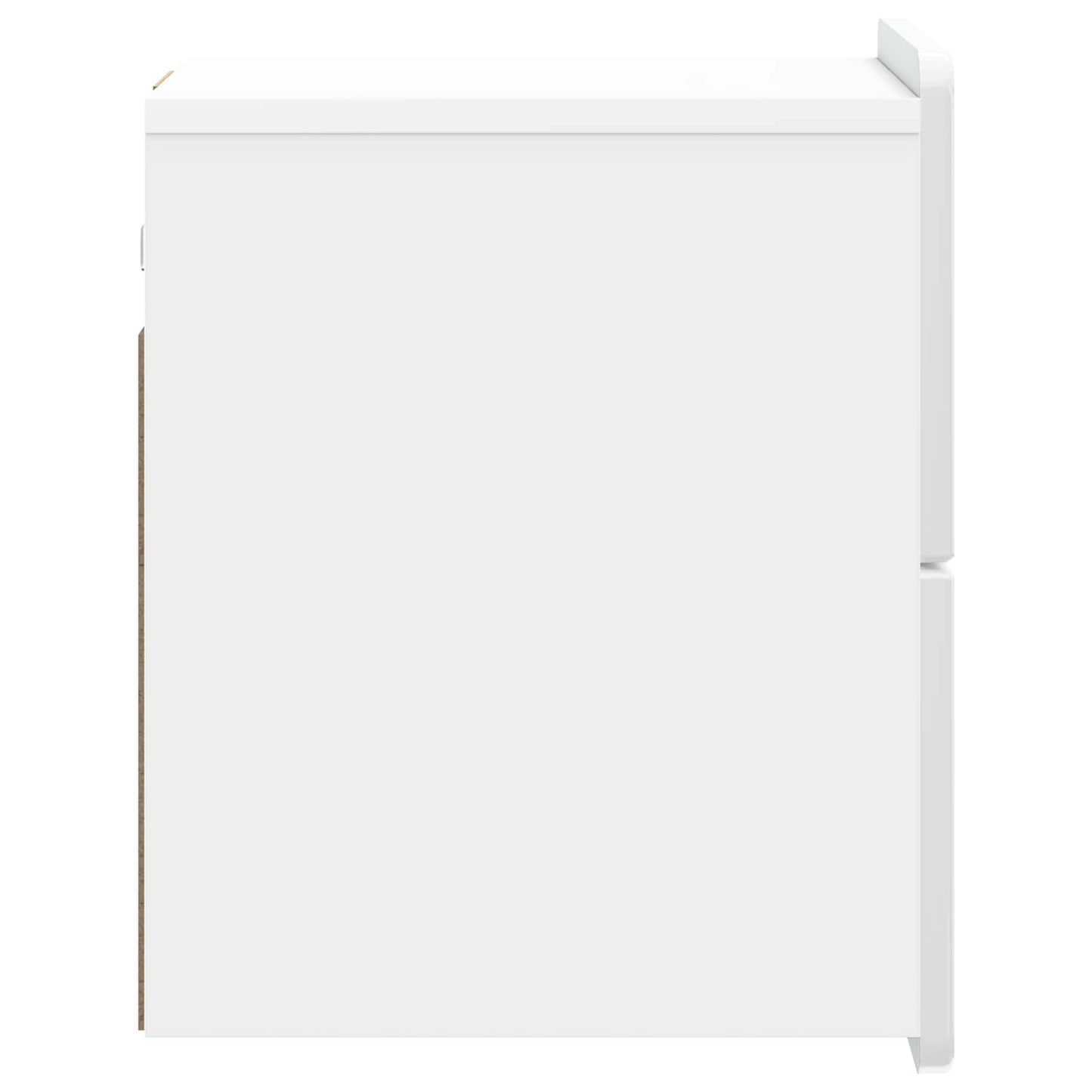 Wandbeugel Bedkast 2 pcs Hoogglans Wit 33 x 34,5 x 43 cm