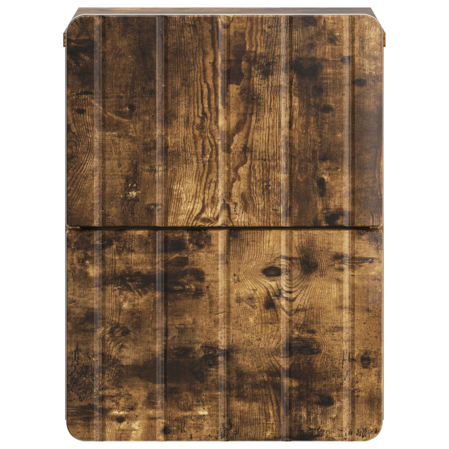 Wandbeugel Bedkast 2 pcs Gerookt eiken 33 x 34,5 x 43 cm