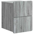 Wall bracket Sonoma grey folding bed 33 x 34.5 x 43 cm Engineered wood