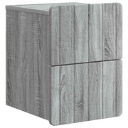 Nachtkastje 33x34,5x43 cm grijs sonoma bewerkt hout muurmontage