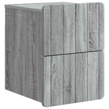 Wandbeugel Bedkast Grijs sonoma 33 x 34,5 x 43 cm Bewerkt hout