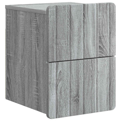 Wandbeugel Bedkast Grijs sonoma 33 x 34,5 x 43 cm Bewerkt hout