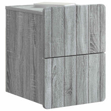 Wandbeugel Bedkast Grijs sonoma 33 x 34,5 x 43 cm Bewerkt hout