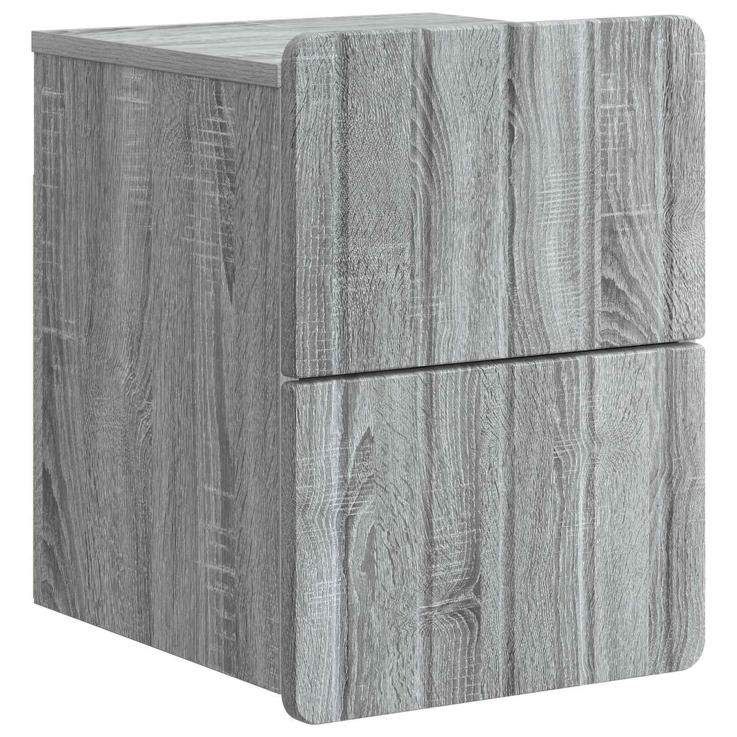 Wandbeugel Bedkast 2 pcs Grijs sonoma 33 x 34,5 x 43 cm