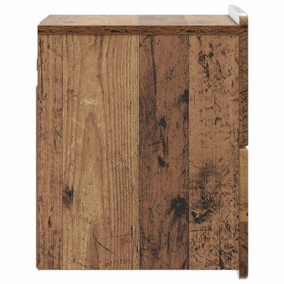 Wandbeugel Bedkast Oud hout 33 x 34,5 x 43 cm Bewerkt hout