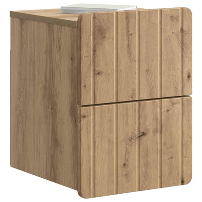 Wandbeugel Bedkast 2 pcs Artisanaal eiken 33 x 34,5 x 43 cm