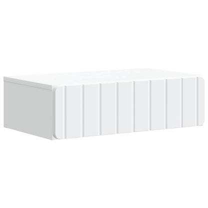 Wandmontage Zijtafel Wit 59 x 34,5 x 17 cm Bewerkt hout