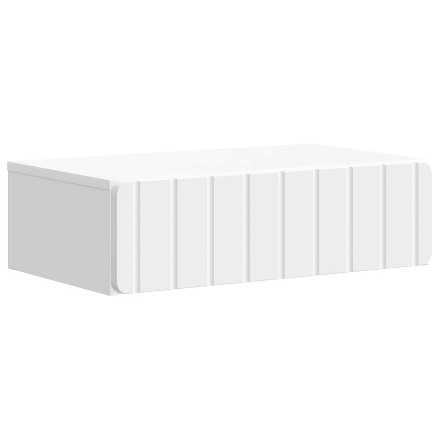 Wandmontage Zijtafel Wit 59 x 34,5 x 17 cm Bewerkt hout