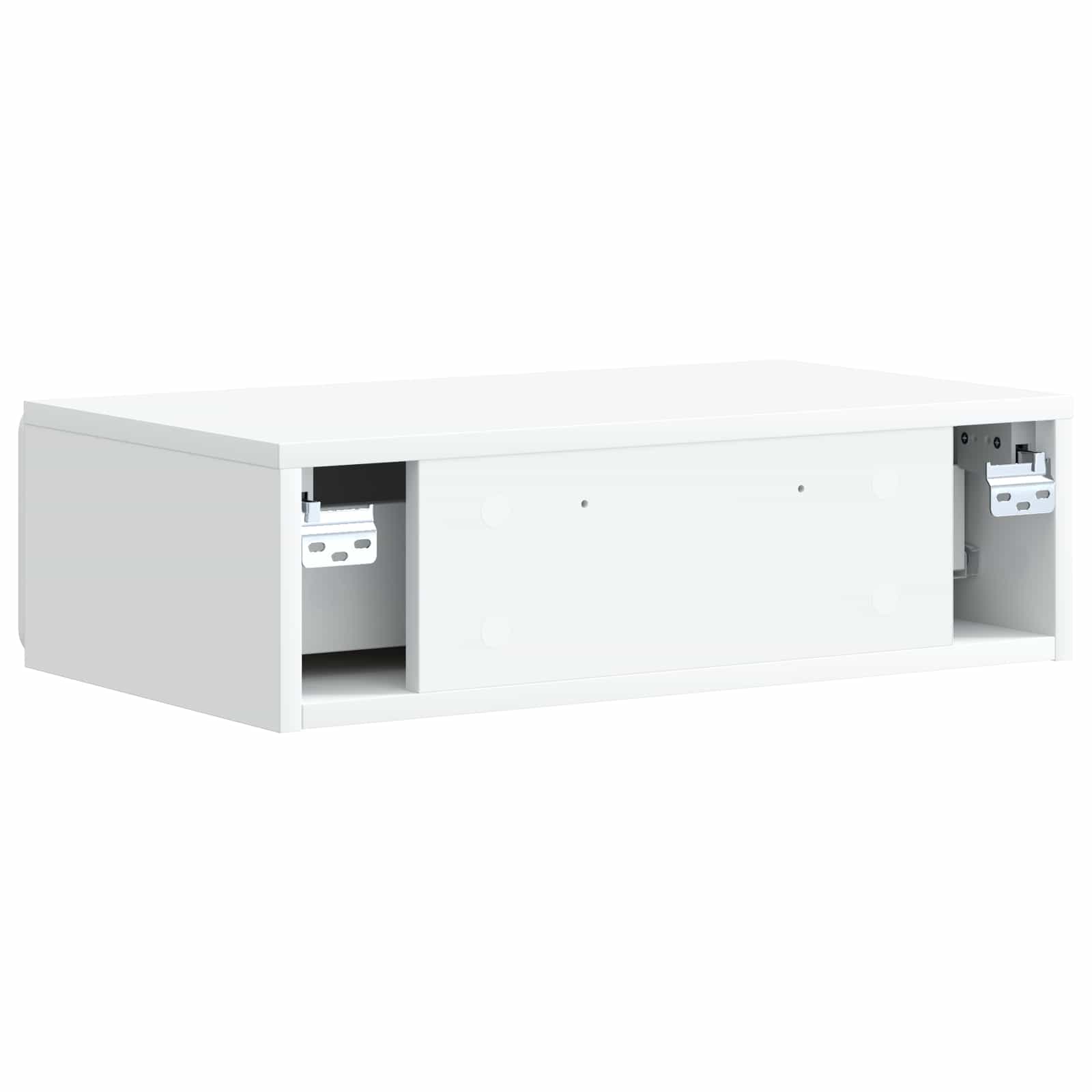 Wandmontage Zijtafel Wit 59 x 34,5 x 17 cm Bewerkt hout