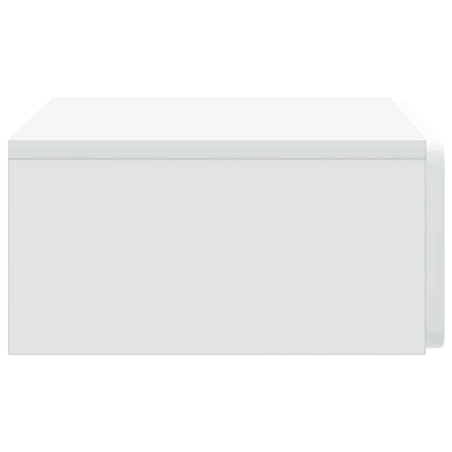 Wandmontage Zijtafel Wit 59 x 34,5 x 17 cm Bewerkt hout