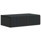 Wandtafel zwart 59x34,5x17 cm spaanplaat