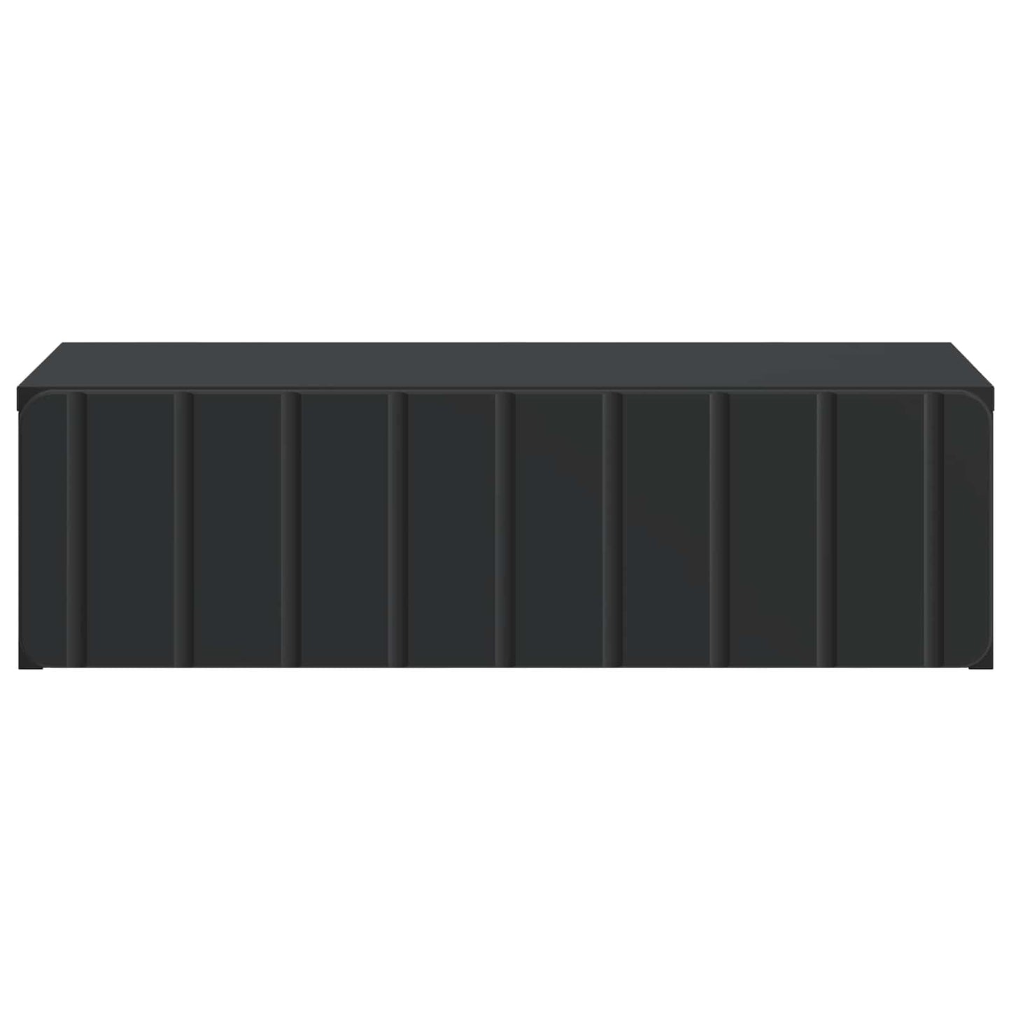 Wandmontage Zijtafel Zwart 59 x 34,5 x 17 cm Bewerkt hout
