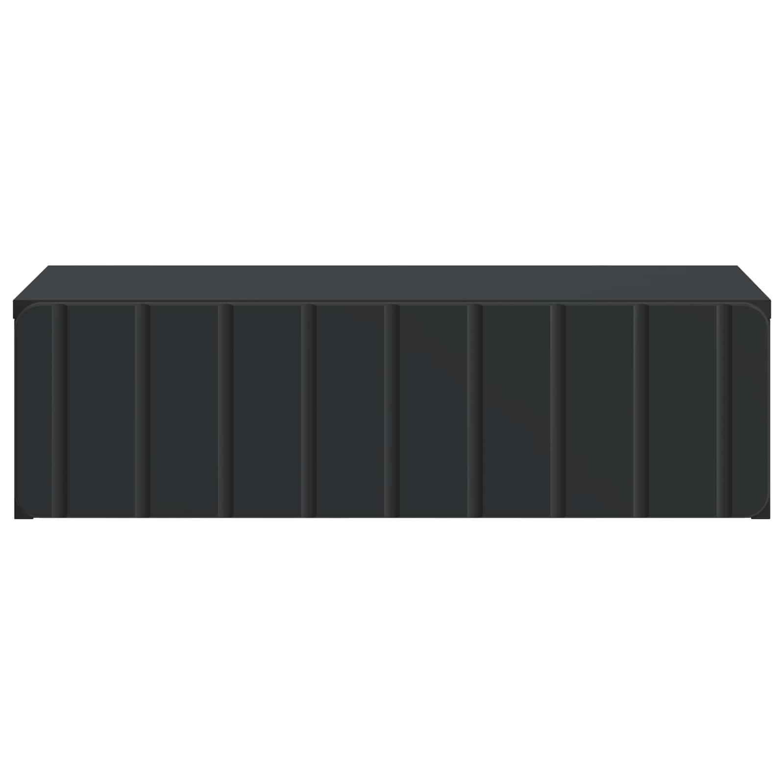 Wandmontage Zijtafel Zwart 59 x 34,5 x 17 cm Bewerkt hout