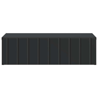 Wandmontage Zijtafel Zwart 59 x 34,5 x 17 cm Bewerkt hout