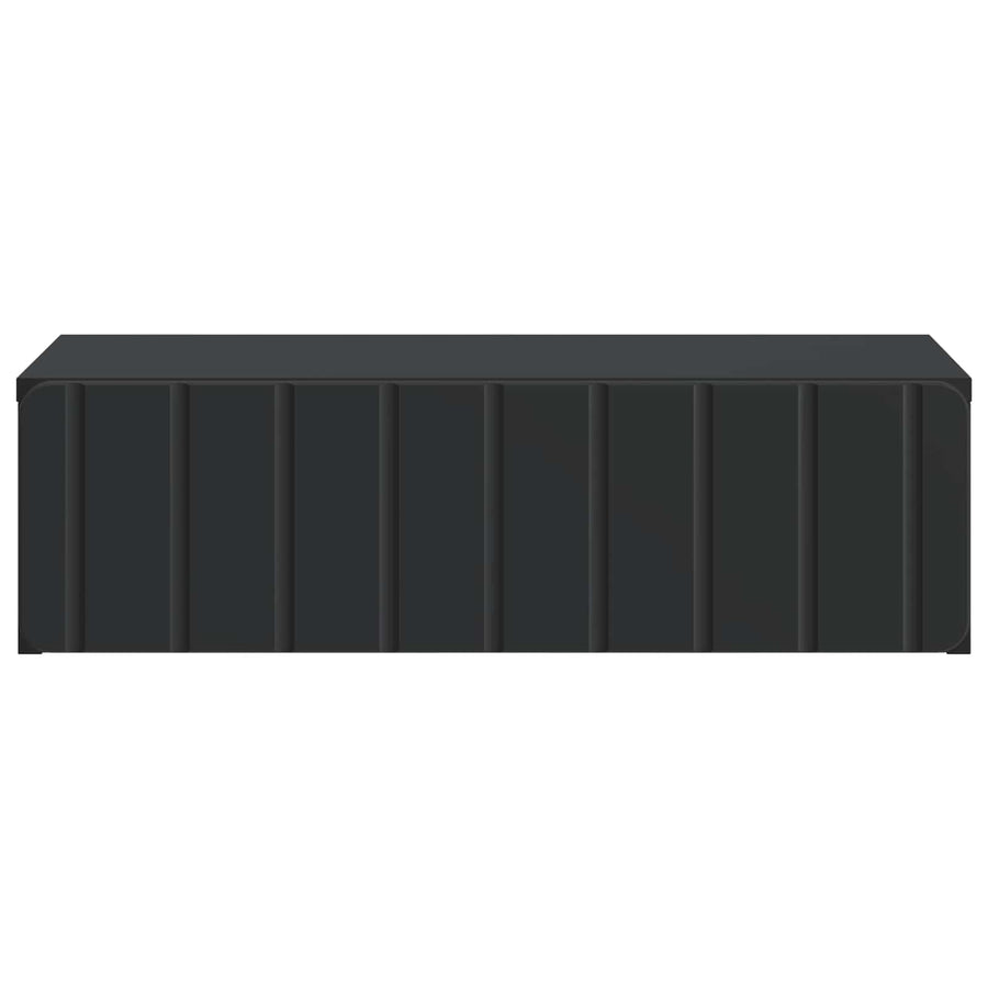 Wandmontage Zijtafel Zwart 59 x 34,5 x 17 cm Bewerkt hout
