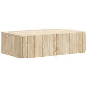 Wandmontage zijtafel 59x34,5x17 cm sonoma eiken