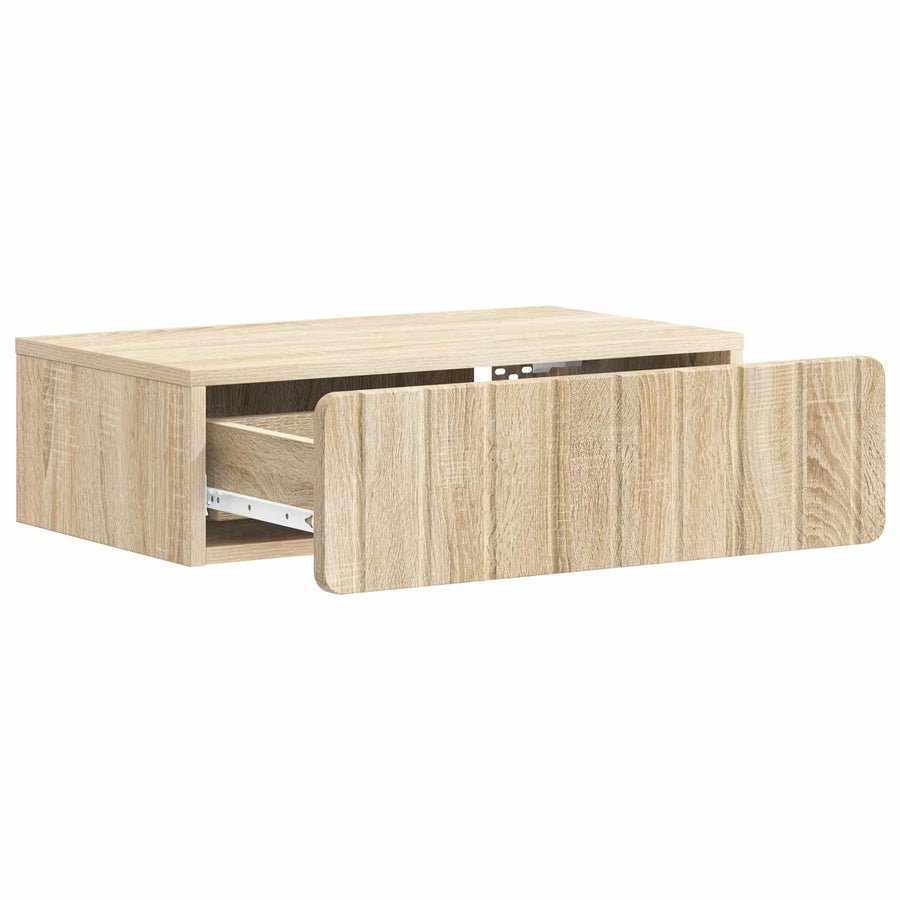 Wandmontage Zijtafel Sonoma Eiken 59 x 34,5 x 17 cm
