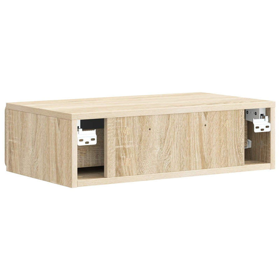 Wandmontage Zijtafel Sonoma Eiken 59 x 34,5 x 17 cm