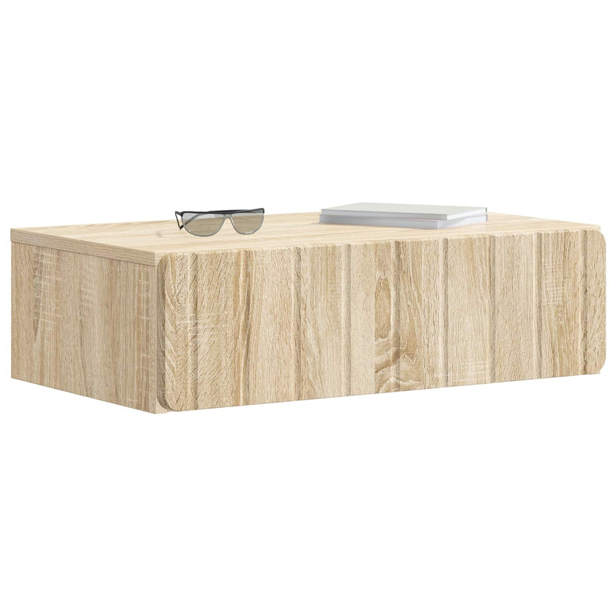 Wandmontage Zijtafel Sonoma Eiken 59 x 34,5 x 17 cm