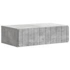 Wandmontage zijtafel 59x34,5x17 cm betongrijs bewerkt hout