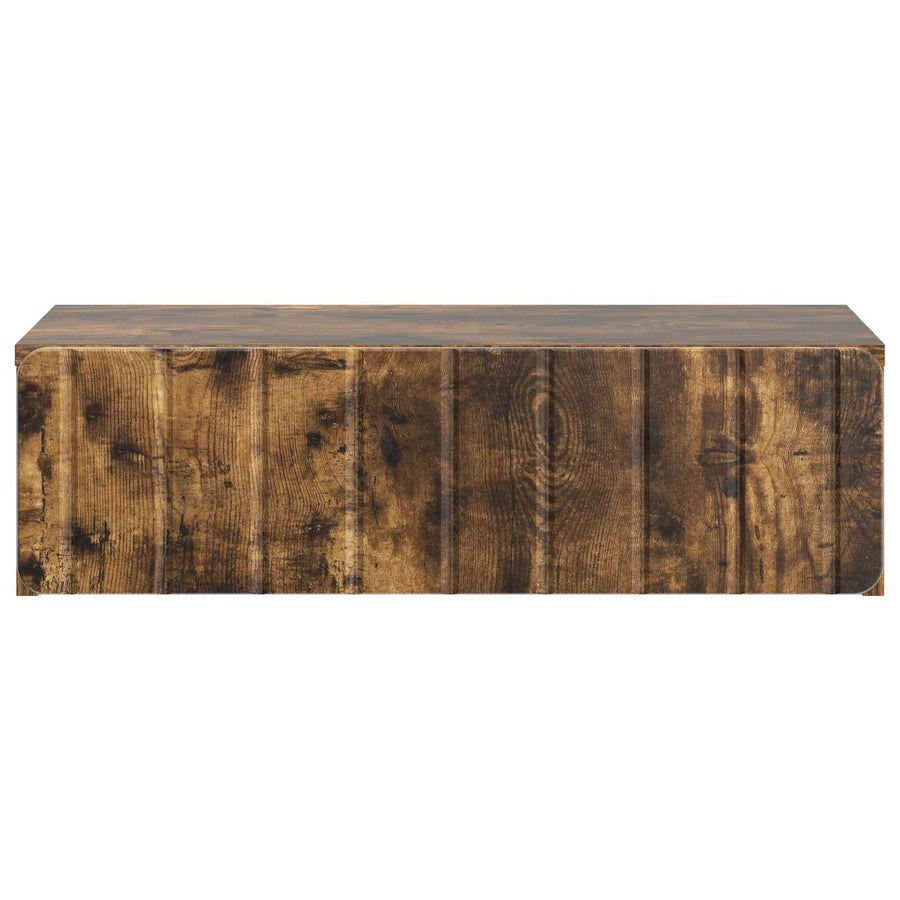 Wandmontage Zijtafel Gerookt eiken 59 x 34,5 x 17 cm