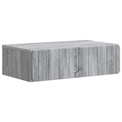 Wandmontage Zijtafel Grijs sonoma 59 x 34,5 x 17 cm