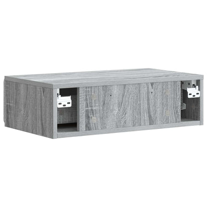 Wandmontage Zijtafel Grijs sonoma 59 x 34,5 x 17 cm