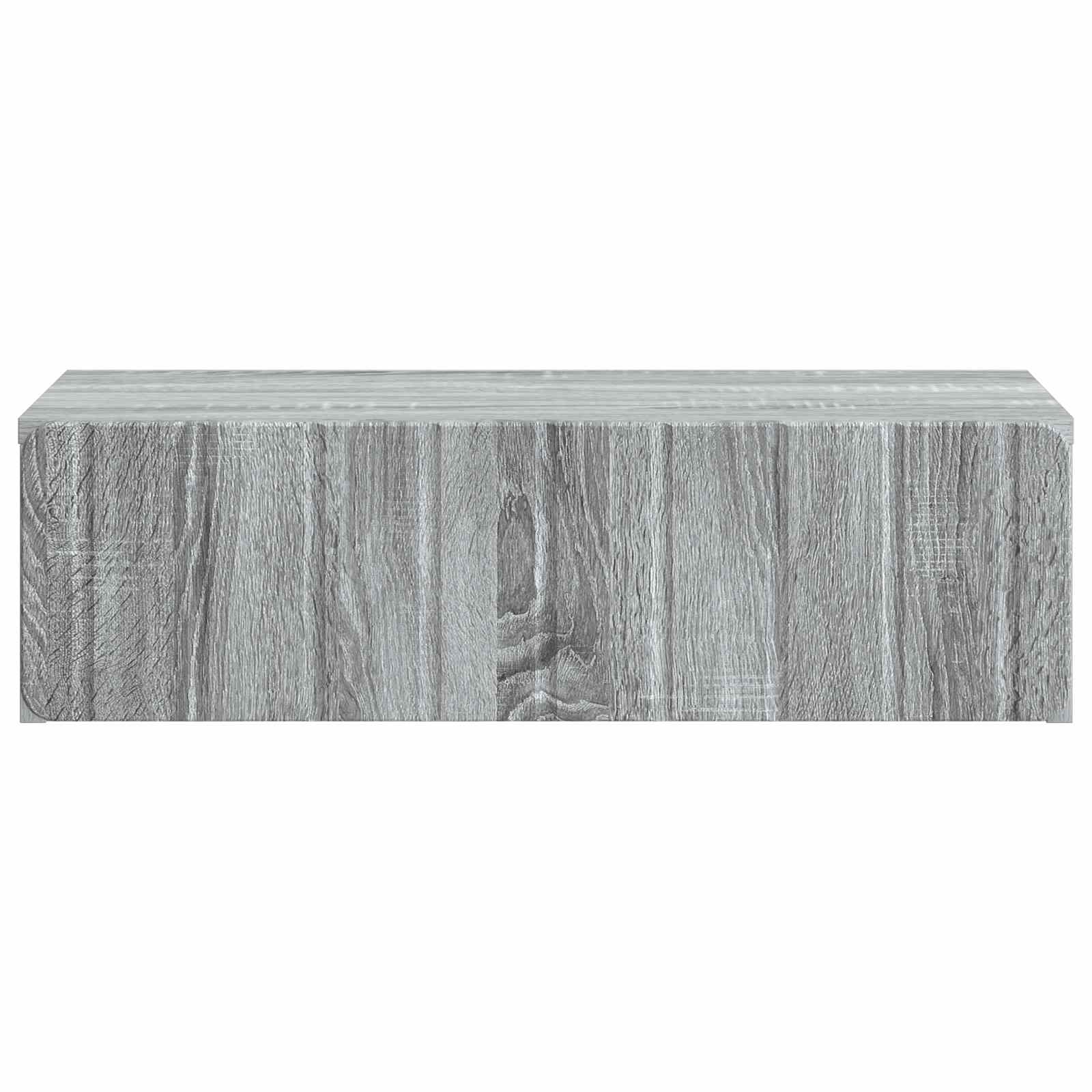 Wandmontage Zijtafel Grijs sonoma 59 x 34,5 x 17 cm