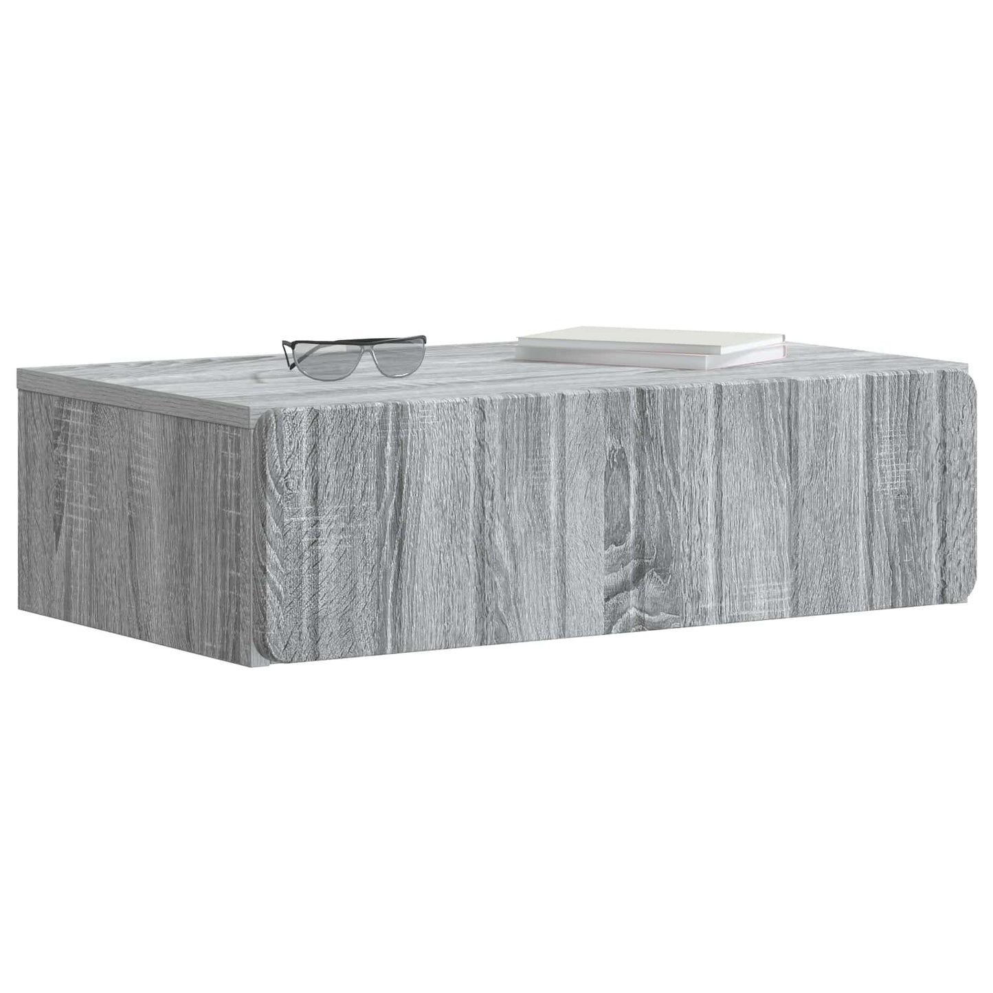 Wandmontage Zijtafel Grijs sonoma 59 x 34,5 x 17 cm