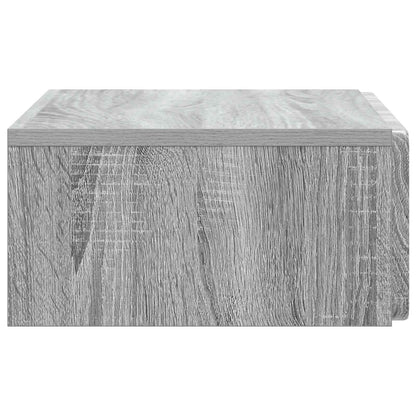 Wandmontage Zijtafel Grijs sonoma 59 x 34,5 x 17 cm