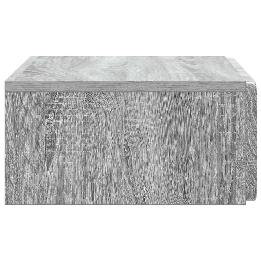 Wandmontage Zijtafel Grijs sonoma 59 x 34,5 x 17 cm