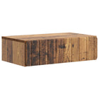 Wandmontage zijtafel 59x34,5x17 cm oud hout