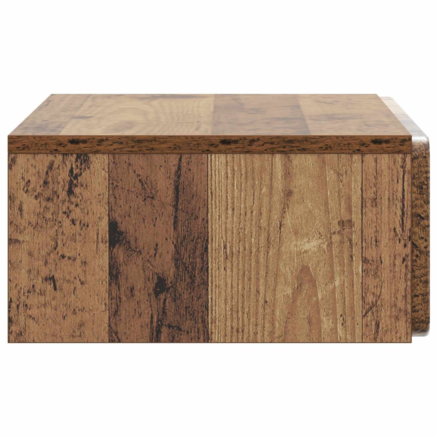 Wandmontage Zijtafel Oud hout 59 x 34,5 x 17 cm Bewerkt hout