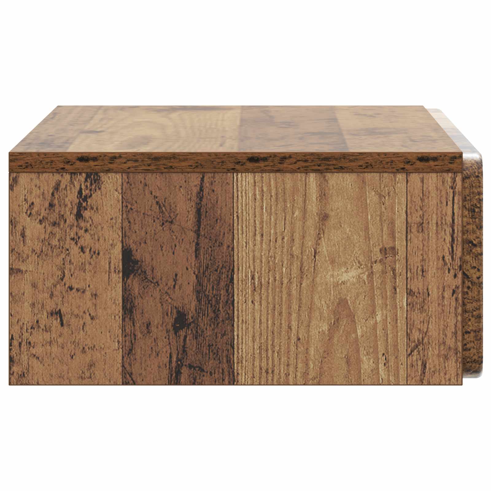 Wandmontage Zijtafel Oud hout 59 x 34,5 x 17 cm Bewerkt hout