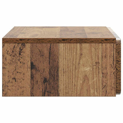 Wandmontage Zijtafel Oud hout 59 x 34,5 x 17 cm Bewerkt hout