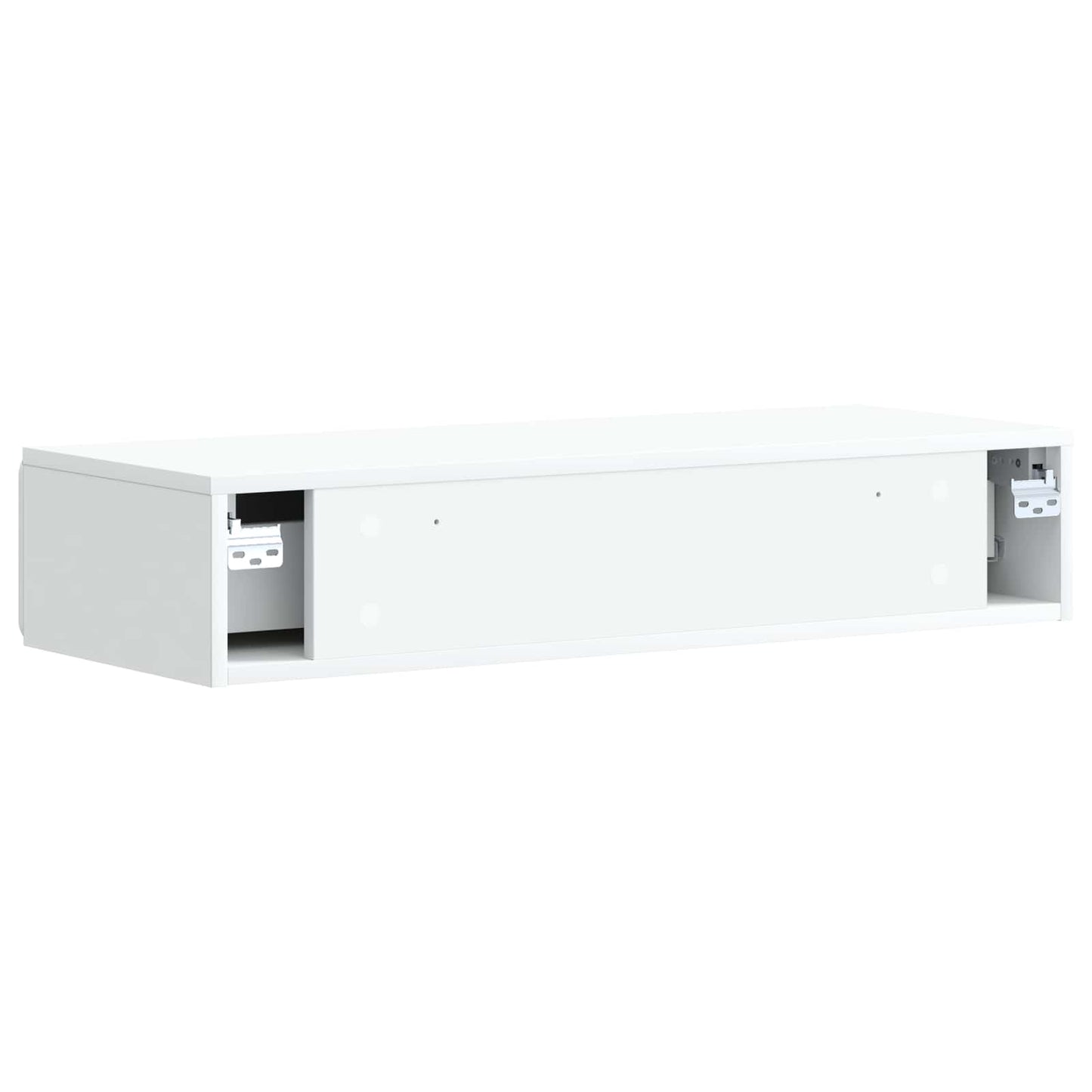 Wandmontage Zijtafel Wit 87,5 x 34,5 x 17 cm Bewerkt hout